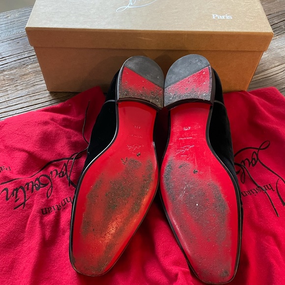 Christian Louboutin Greggo Orlato Black Velvet 41.5